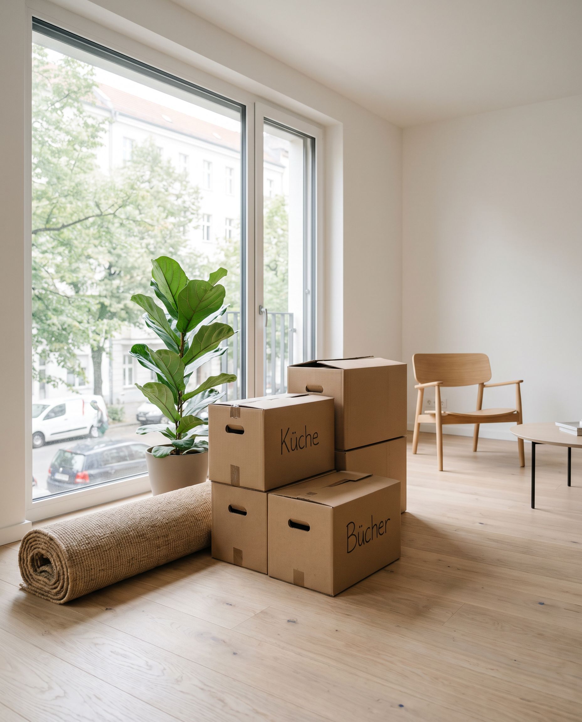 Wohnung am Umzugstag